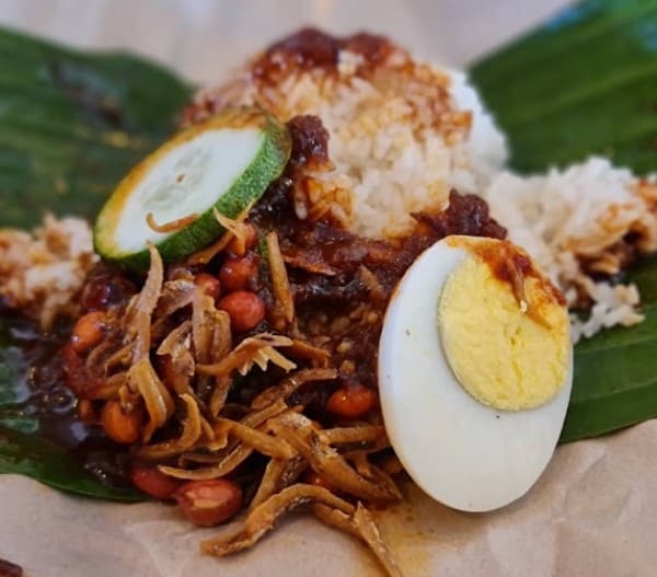 simple nasi lemak from Five Café