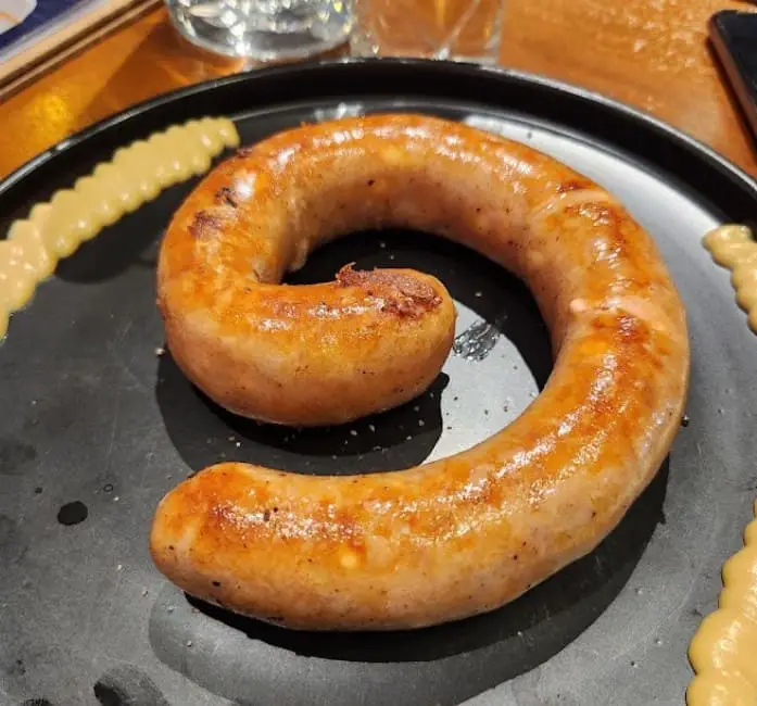 spiral sausage from The Butcher's Table