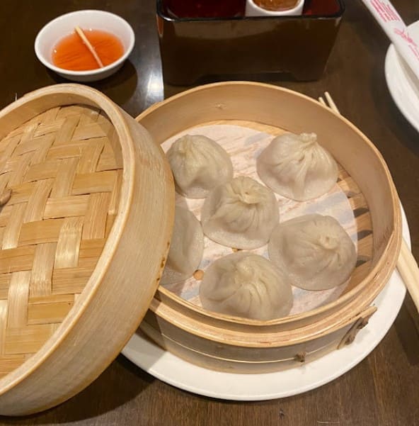 steamed xiao long bao from Lee Chen Asian Bistro in toronto