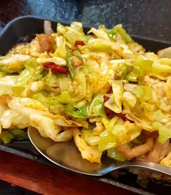 stir fried cabbage from Cu Cha Dan Fan Restaurant