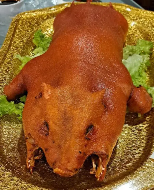 suckling pig served at Peninsula Chinese Cuisine in pj