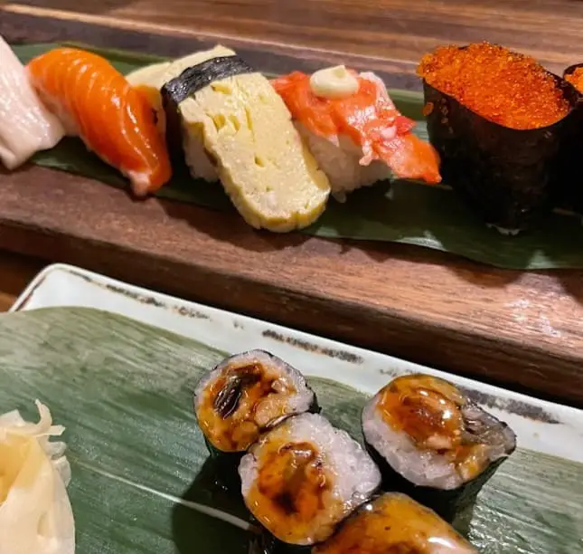 sushi set at Shin Zushi