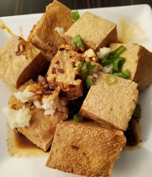 tofu served at Asian Legend restaurant in toronto