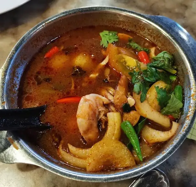 tom yum bowl from Sukhumvit Two Restaurant pj