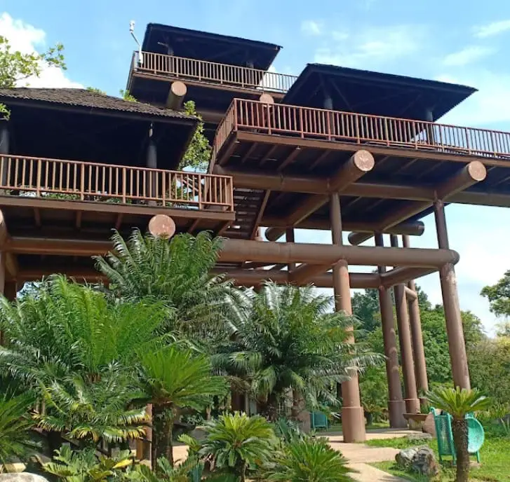 tower from a different view at Putrajaya Wetlands Park