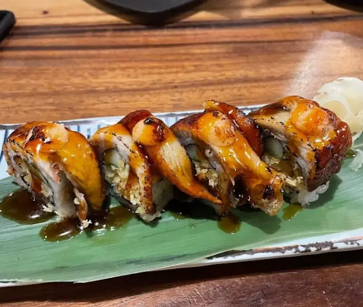 unagi sushi served at Shin Zushi