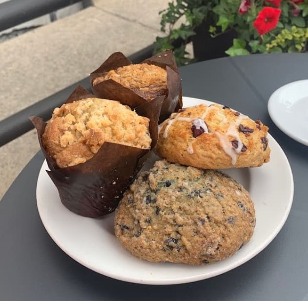 variety of pastries in Archtop Coffee Bar dog friendly cafe toronto