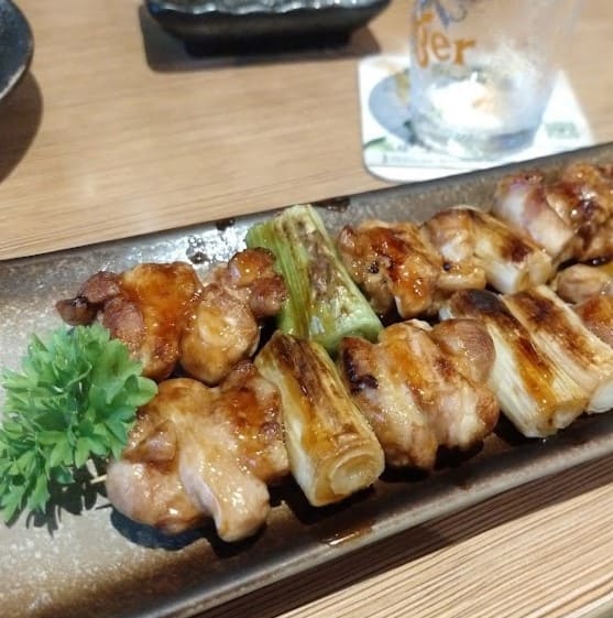 grilled meat and scallion served at Edo Ichi japanese restaurant in bangsar