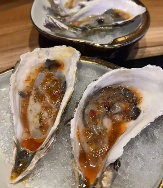 seasoned raw oyster from Flying Peacock KL