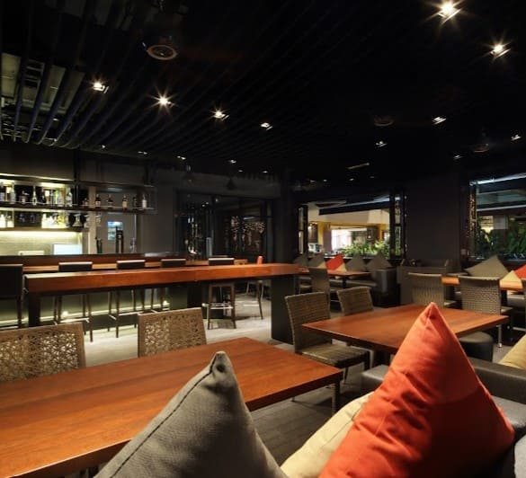 seating area inside of IPPUDO japanese restaurant in bangsar