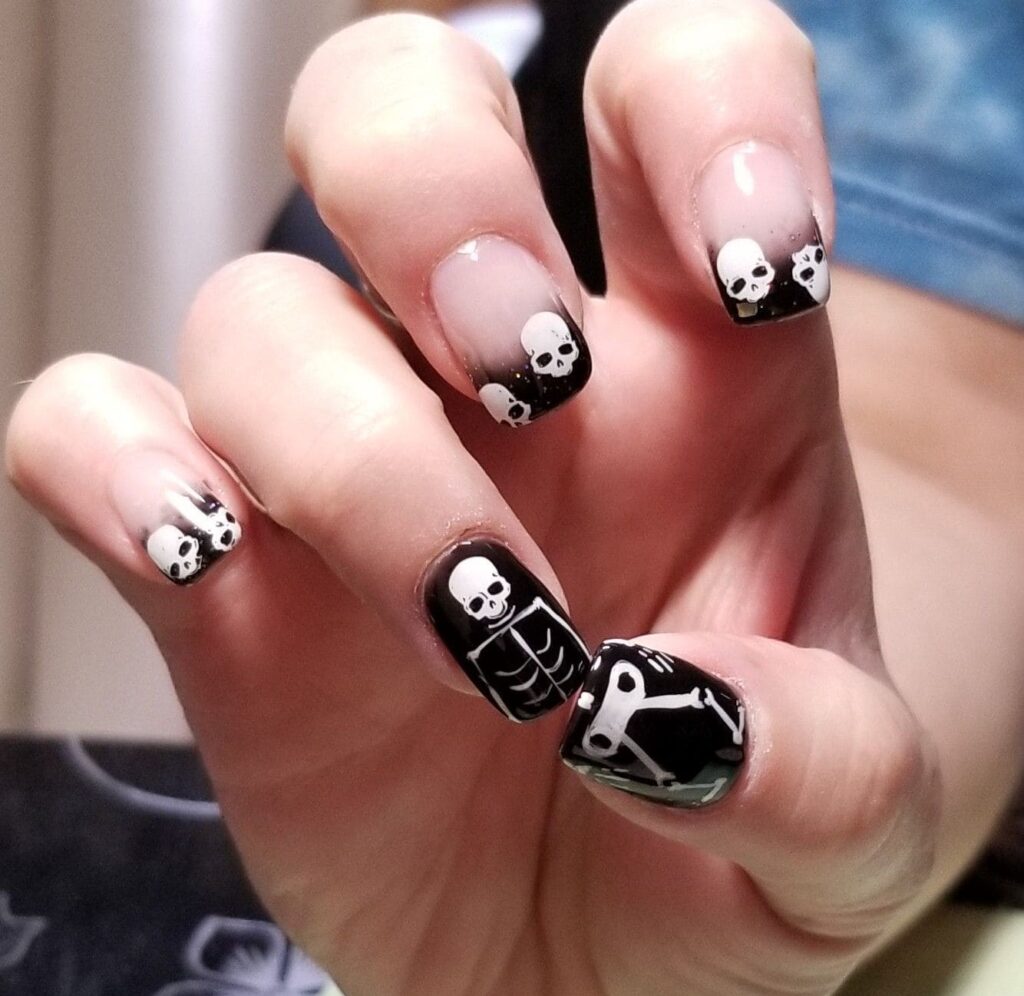 skeleton nail combination