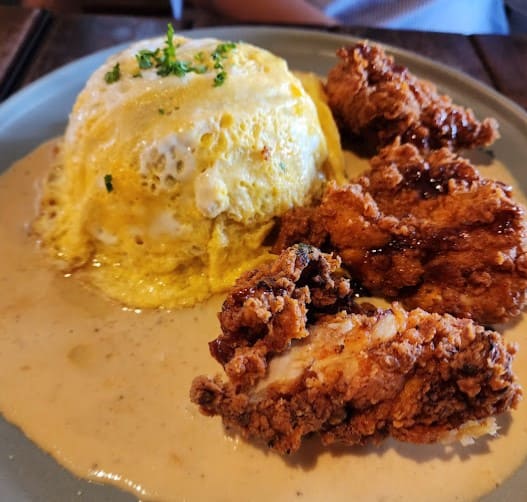 fried chicken egg rice at The Good Batch