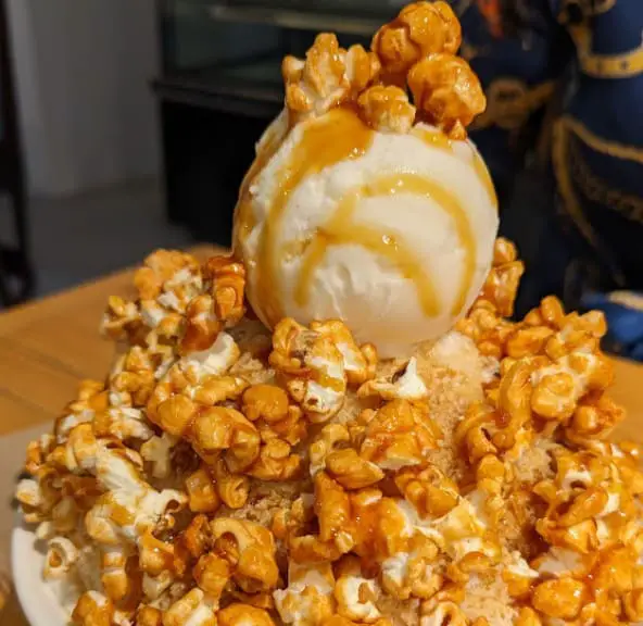 popcorn ice cream from mdm beans in uptown damansara