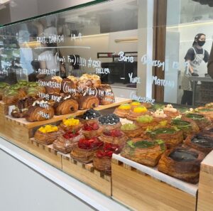 baked goods choices for brunch at Oui Bakehouse & Cafe