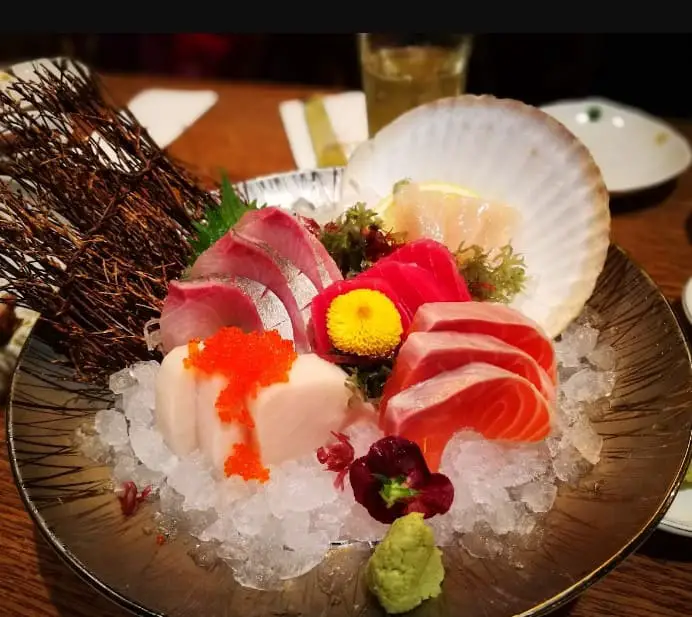 fresh sashimi served in Xenri Japanese Cuisine