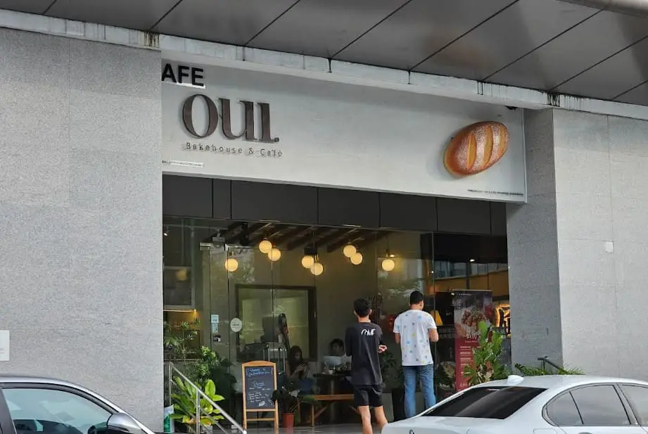 front of Oui Bakehouse & Cafe