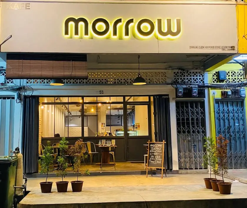 front store of Morrow cafe