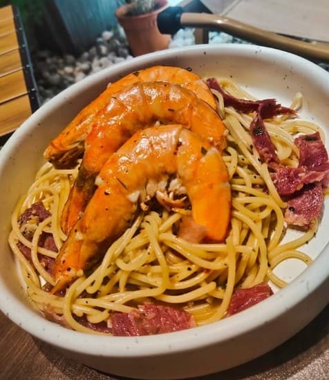 prawn noodle from La Zengar Café