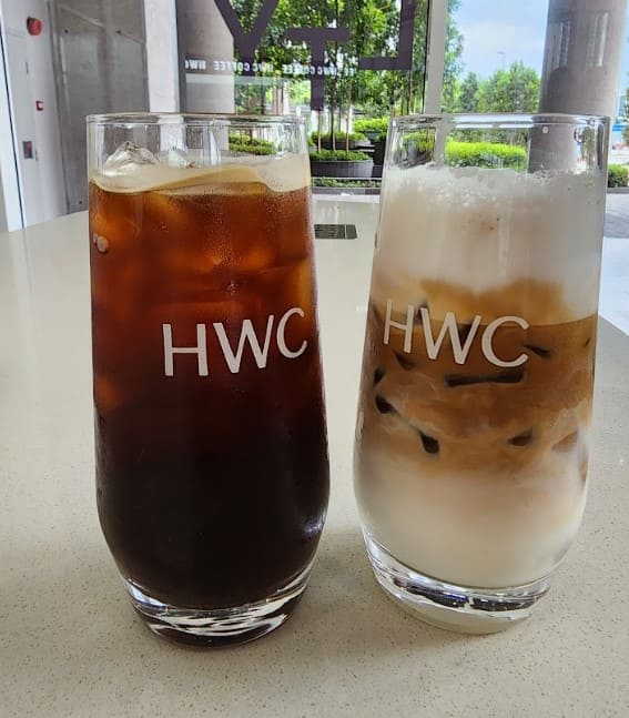 signature drinks from hwc coffee