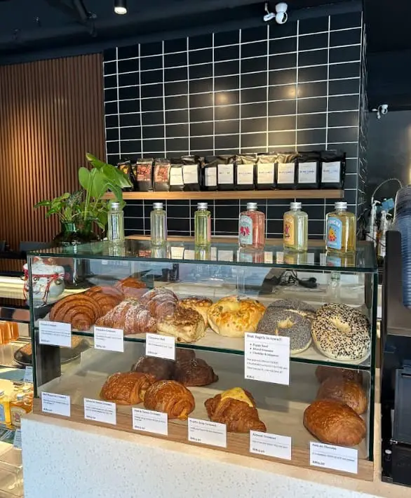 variety of baked foods in Just Good Coffee