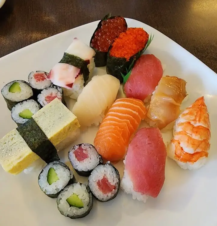 variety of sushi at Nihon Kai