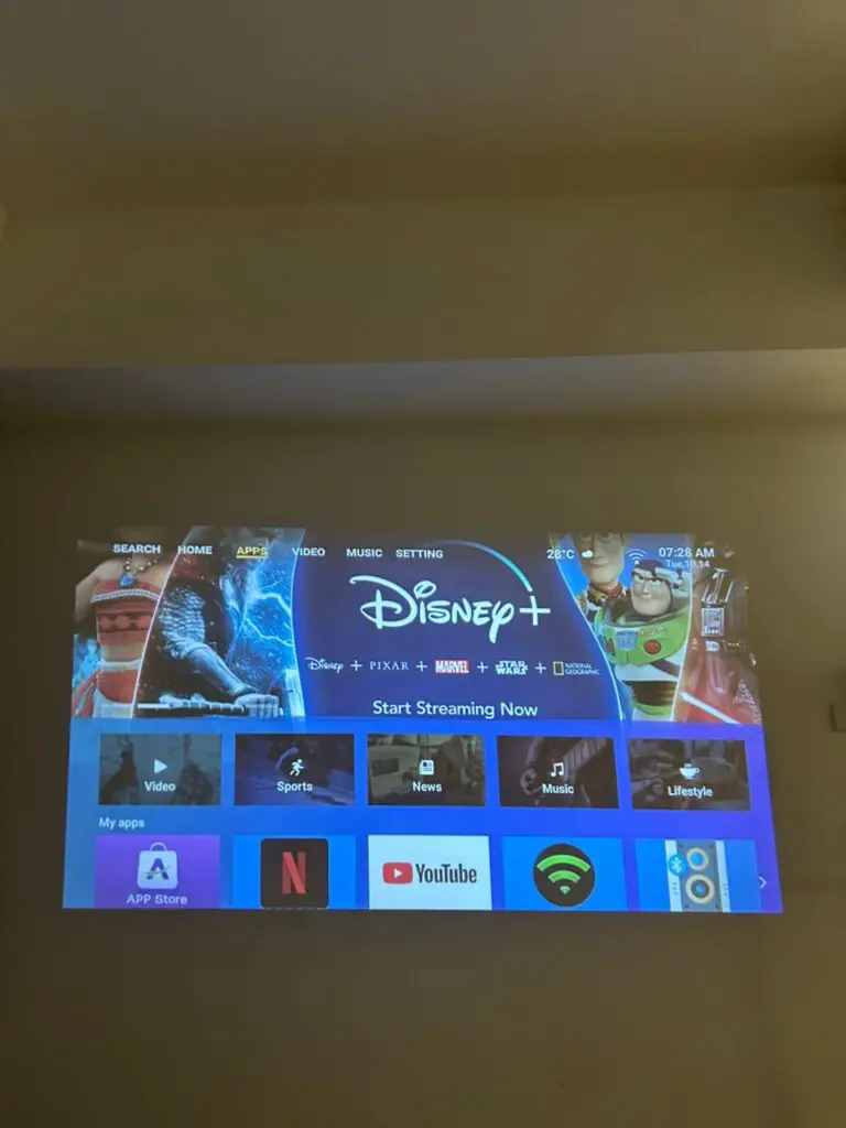 menu screen of LUMOS RAY GEN2