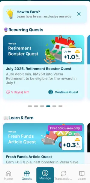 Daily Interest and Withdrawal Experience​